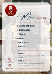 MENÍ ELORDI RESTAURANTE CASA ELORDI